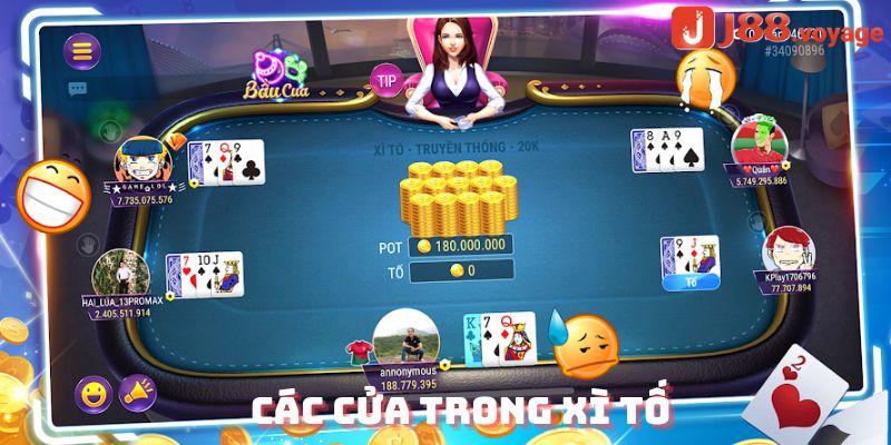 Các cửa trong xì tố online